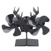 Wood Stove Fan Heat Powered 8 Blades Stove Fan Self
