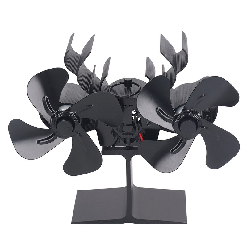 Wood Stove Fan Heat Powered 8 Blades Stove Fan Self