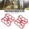 1 Pair Bicycle Clipless Pedal Converter Self Locking Disc Pedals