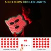 Hottoerak LED Red Light for Face, 850nm Near-Infrared Light &