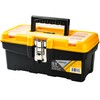 CANOPUS Plastic Toolbox, 12.5-inch Portable Tool Box with Metallic Clutch,