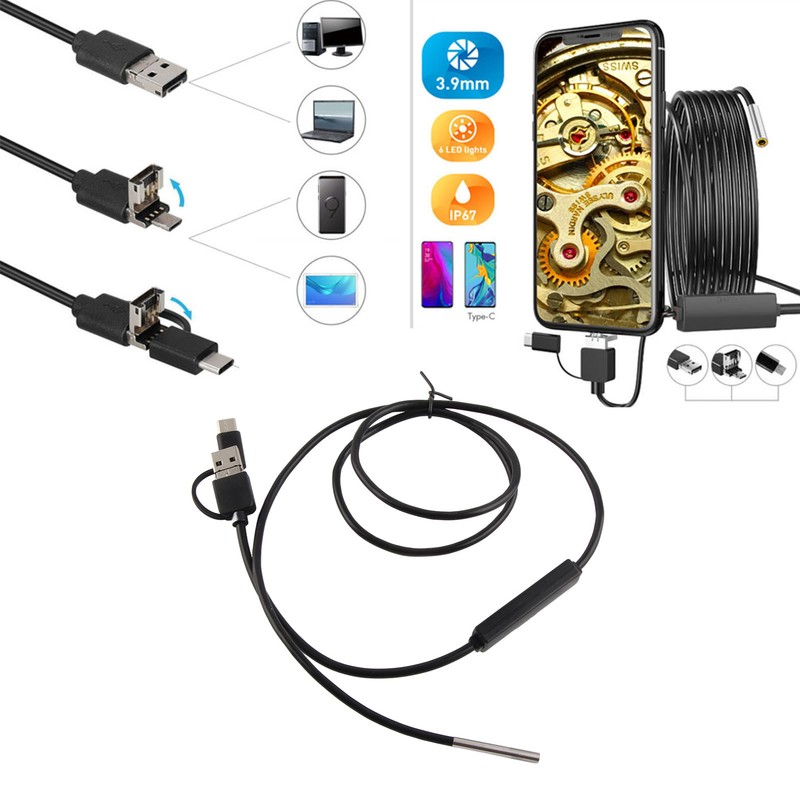 3 in 1 for Android TypeC Mobile Phone 3.9mm Lens