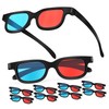 Parliky 10Pcs Red Lens Viewing Glasses for Movies Gaming and