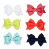 Scunci Toddler Assistant Bow Hair Clips, 6 Count