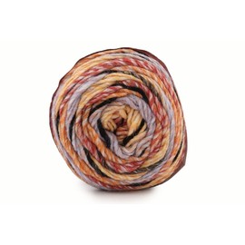 King Cole Safari Chunky Crochet Yarn, 100% Acrylic Craft Knitting Wool for Afghans, Cushions, Jumpers - 150g Ball - 5005 - Sunset - Single (1 Ball)