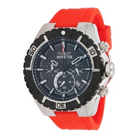 Invicta Aviator Men 49mm Stainless Steel Steel Black dial VK63A Quartz