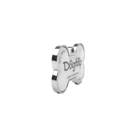 Dogtap Solid Digital Dog Tag Bone with NFC Chip and QR Code for Contact Details and Profile Letter PVC Metal Waterproof Heavy Duty 41.6 x 28.5 x 4.6mm