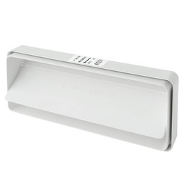 La Ventilazione CVL229B Joint 220 x 90 mm, with Anti-Return Butterfly Valve, for Rectangular ABS Tubes, White, 220x90 mm