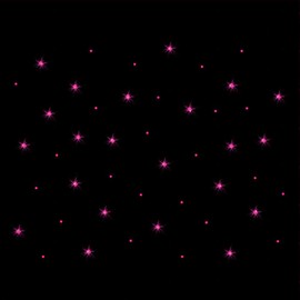 Pink Sparkles Scattered Stones Iron On Rhinestone Crystal T-Shirt Transfer by JCS Rhinestones