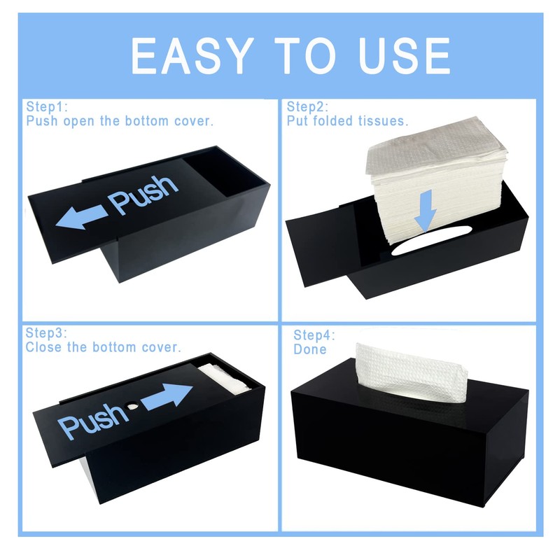 Handmade Acrylic Tissue Box 25 x 13 x 9 cm