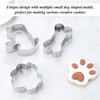 7 Pieces Puppy Theme Molds, Stainless Steel Molds, Creative Cookie