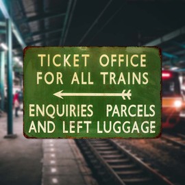 Chico Creek Signs Ticket Sales Trains Vintage Retro Reproduction Gift 8 x 12 High Gloss Metal 208120067063