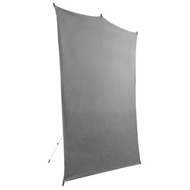 Savage Travel Backdrop Kit, Gray Floor Extended Backdrop, Size 1.52m x 2.13m, Photo Backdrop with Aluminum Stand, Carry Bag with Shoulder Strap
