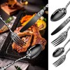 Vilihkc 20 piece Unique Pattern Design Silverware Set, Stainless Steel