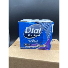 Dial RARE NOS Sealed Dial For Men The Ultimate Clean Blue Grit Deodorant Soap Bars 3