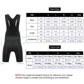 X-TIGER Men's Cycling Bib Shorts with 5D Seat Padding Bicycle MTB Cycling Shorts Quick-Drying Breathable Road Mountain Bike Cycling Shorts for Cycling, Bib shorts/black