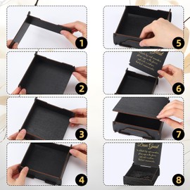 Engrowtic Wooden Funeral Guest Book Set for Memorial Service Celebration of Life Decorations Loving Memory Guestbook Share a Memory or Words of Love Cards Pen Table Sign (Forget Me Not Flower)