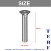TERF® M4 X 25mm Hex Socket Countersunk Machine Screws Stainless