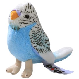Carl Dick Budgerigar dark blue, 5 inches, 13cm, Plush Toy, Soft Toy 2823005