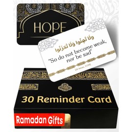 OLEEK OLEEK ramadan gifts islamic quranic verses cards (30 Daily Reminders) - islamic gifts for women - muslim gifts for men - ramadan decorations for home 2025 - ramadan dua cards - eid gifts islamic decor