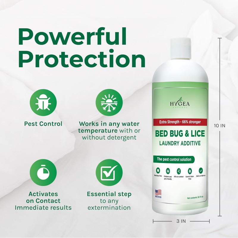 Hygea Natural Lice & Bed Bug Extra Strength Laundry Additive
