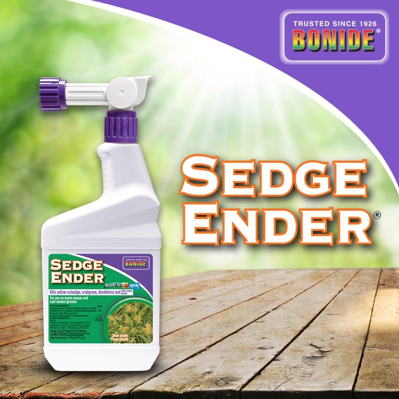 Bonide Sedge Ender, 16 oz Ready-to-Spray Weed Killer For Outdoors,