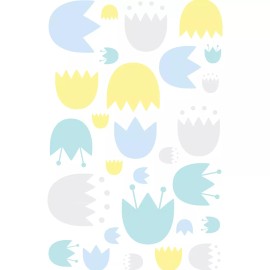 babyletto New Babyletto Tulip Garden Wall Decal Stickers 10.6x12.99 inches 6 pack WO144