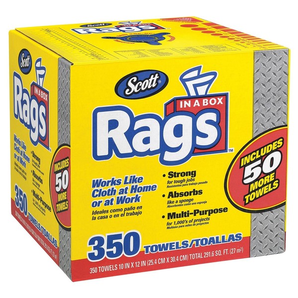 Scott Rags In A Box - 350 Count (4 Pack)