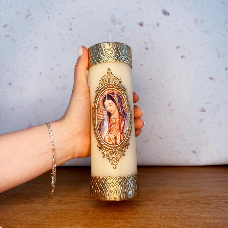 Velas Toscano - Vela Devocional de la Virgen de Guadalupe