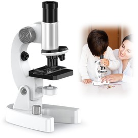 Gohytal Mikroskop für Kinder, 400x-1200x Lupe Kinder mit Durchlicht LED-Beleuchtung Experimentelles Pädagogisches Spielzeug für Schüler Spielzeug für Kinder Junge Mädchen ab 5 Jahren Einsteiger