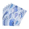 Caspari Shell Toile Paper Cocktail Napkins in Blue - 20