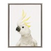 Kate and Laurel Sylvie White and Yellow Cockatoo Animal Print