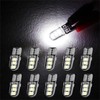 cciyu 10x T10 2835-SMD White LED Bulb 12V-40MA-65LM Instrument Cluster