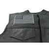 Ivamis Black and Gray American Flag Patch- 5x3 inch -