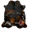Fortezzaoutlet Cowhide Rug Dark Tricolor | Premium Quality | Medium