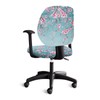 Xorudoydet Blue Cherry Blossom Print Office Chair Seat Cover, Spandex