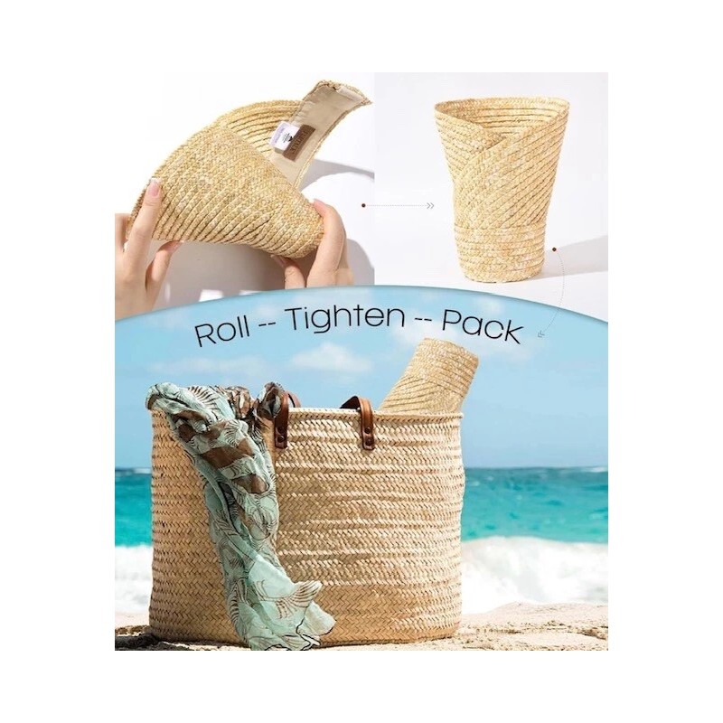 For Women Natural Straw Visors Sun Visor Hats for Womens