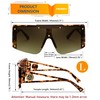 FEISEDY Women Sunglasses, Oversized Square Flat Top Shield Shades for