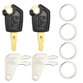 Cat Keys Ignition and Battery Disconnect Key Set for Caterpillar Heavy Equipment, Part #5P8500#8H5306, 8-Pack