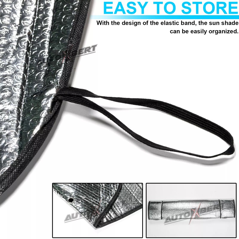 Xukey 2.2M Windshield Sun Shade Foldable UV Block Cover For