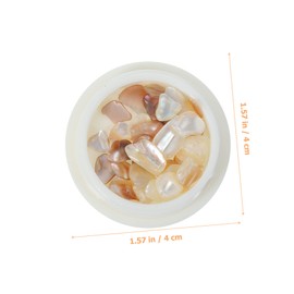 TOVINANNA Nail Charms of Natural Shell Nail Decorations for Women Assorted Nail Gems for DIY Manicure Professional Use for Holiday Nail Art and Creative Designs
