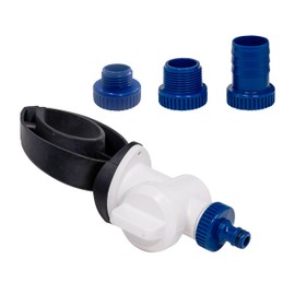 Rain Harvesting QuickFit Diverter, Round Downspout Diverter for Rain Water Collection System, Fits 3" and 4" Round Drain Pipes