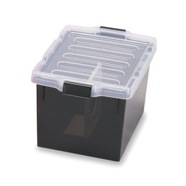ISETO I-631 Doujinshi Case B5, Black, Opaque with Partition Plate, Comic Magazine Storage, Width 9.6 x Depth 13.6 x Height 8.3 inches (24.5 x 34.5 x 21 cm), Made in Japan