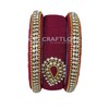 Goelx Festive Offer: Red Silk Thread Handmade Bangle Bracelet for