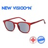 Newvision® NV1126-SG +3.00 Pre-Assembled Glasses with Dark Lenses Red