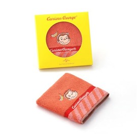 Curious George Stripe Towel Handkerchief Red Packaged Reborn Cotton Full Fee Cotton 68-2160080