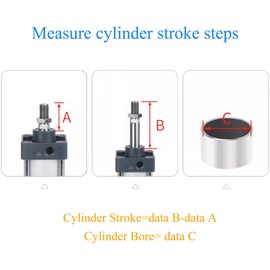 HQHAOTWU Pneumatic Cylinder SC 40 * 1000 Aluminum Alloy Air Cylinder 40mm Bore 1000mm Stroke Single Rod Double Acting Cylinder