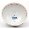 Hasamiyaki MTK-36 Masako Kiln Small Bird Mini Rice Bowl, Red
