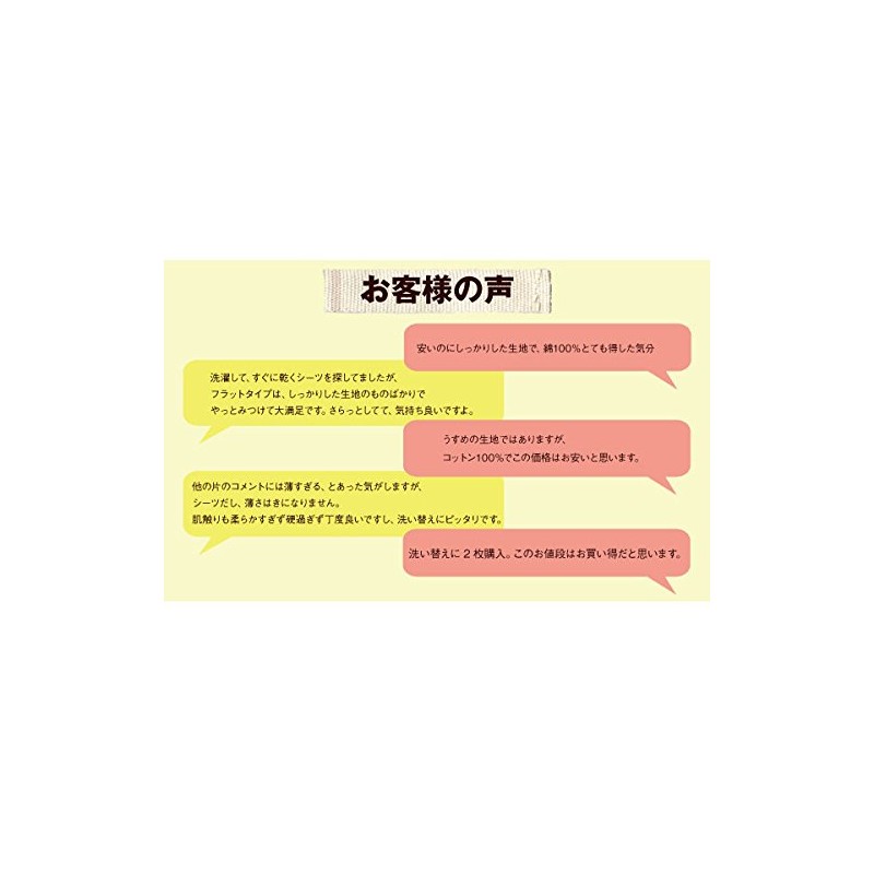 Flat Sheet [Set of 2] Single Size 100% Cotton 150x250cm