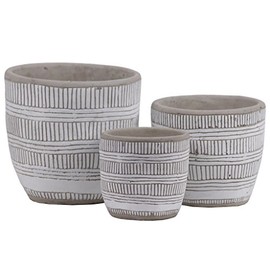 Urban Trends Collections 54903 Pot, White